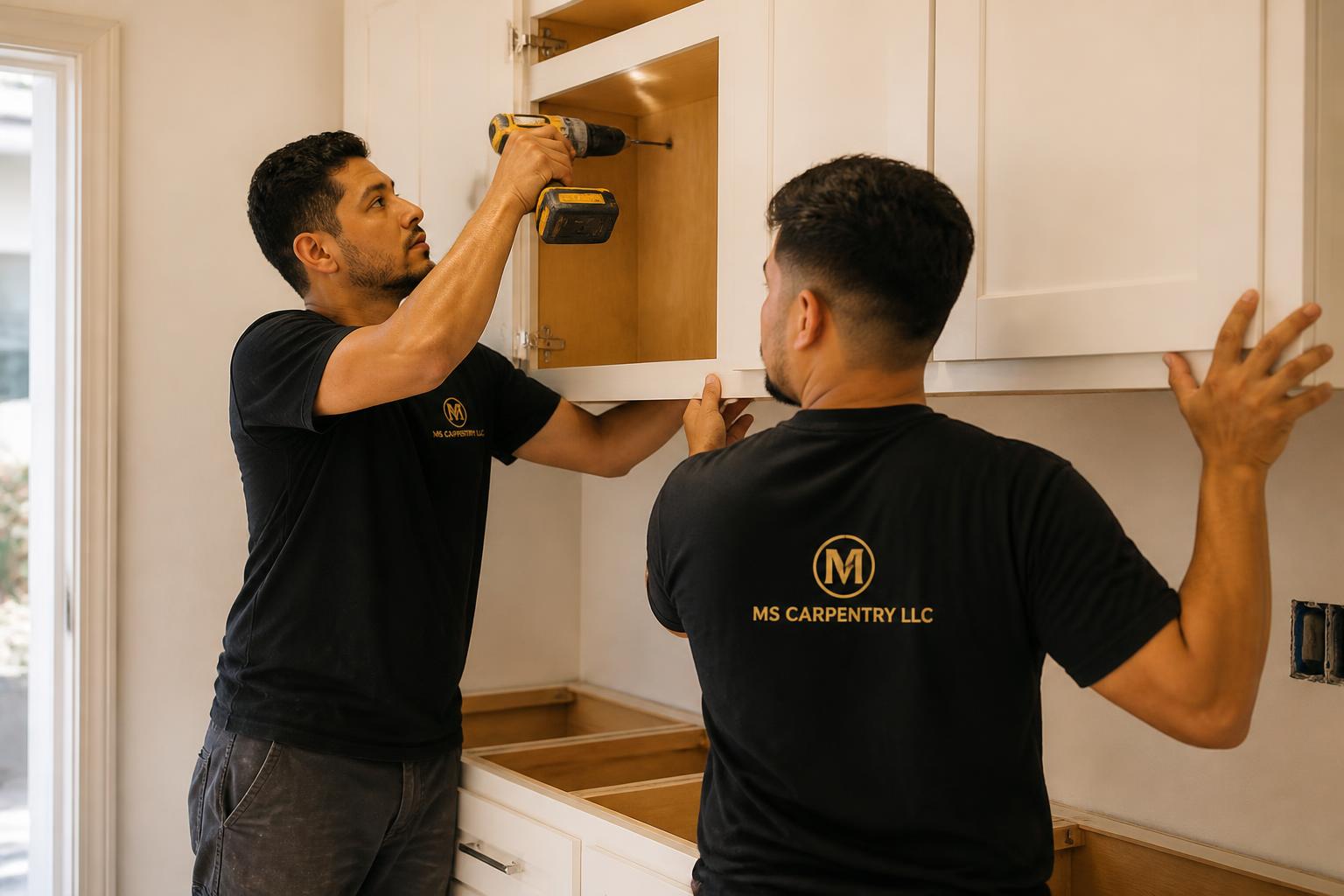 Cabinet Installation work by MS Carpentry LLC